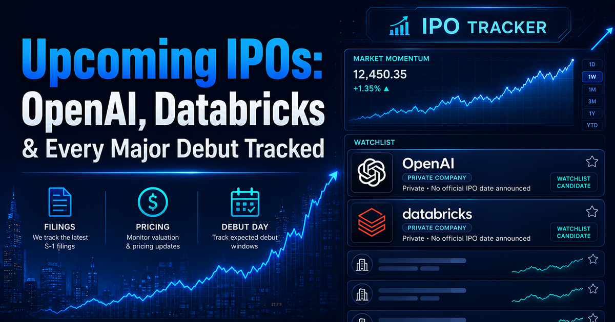 Upcoming IPOs